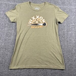 VIXXON Shirt Womens Large Green Por Vida You Got This Makeup Graphic Tee Dixxon